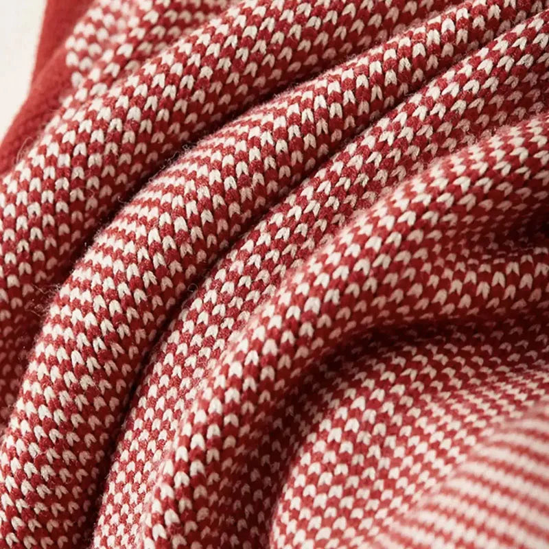 Afralia™ Cozy Striped Knit Blanket for All Seasons