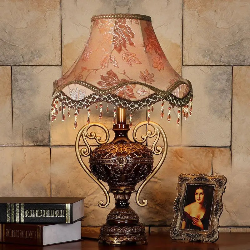 Afralia™ Retro European Style Desk Lamp - Luxurious Bedroom & Living Room Decor
