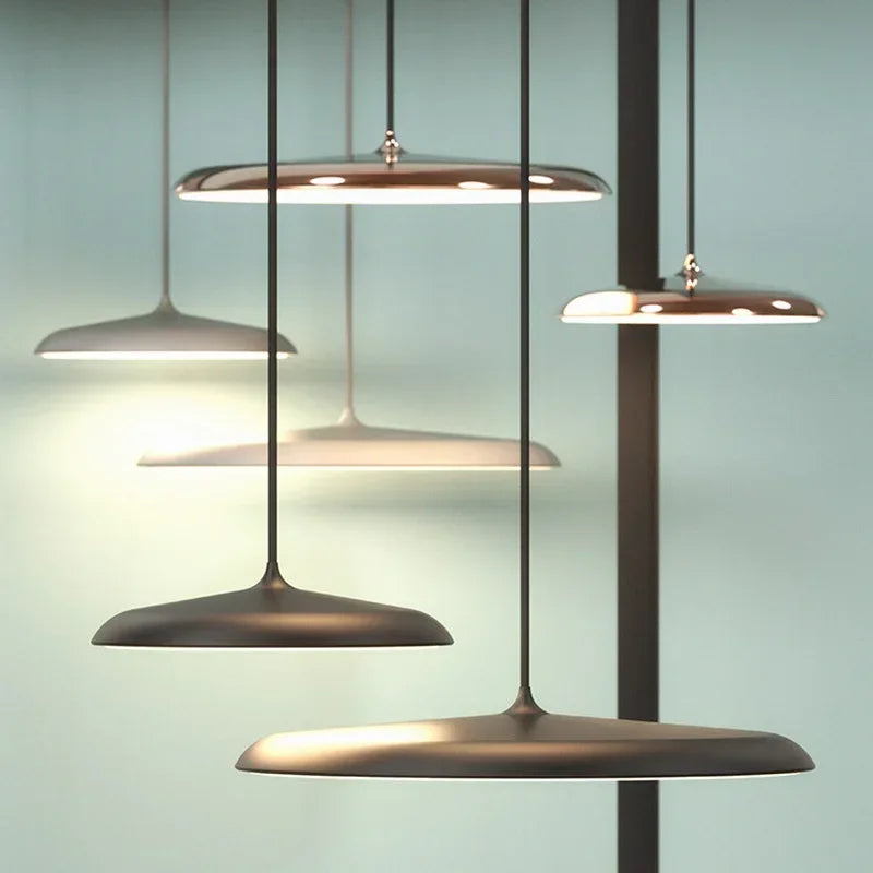 Afralia™ UFO Metal Pendant Light: Modern Art Design, Nordic Style Hanging Lamp for Home Decor.