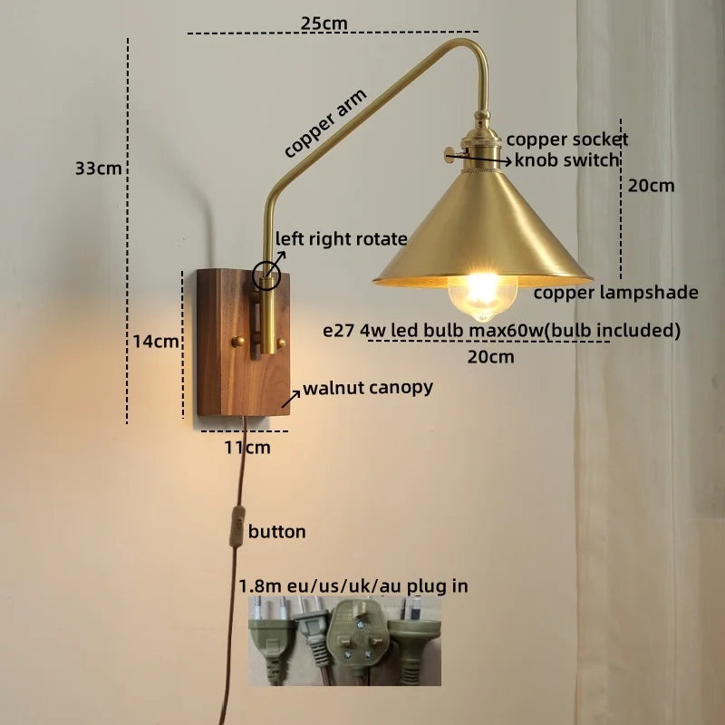 Afralia™ Copper Ceramic LED Wall Lamps Modern Style for Bedroom Living Room Bar