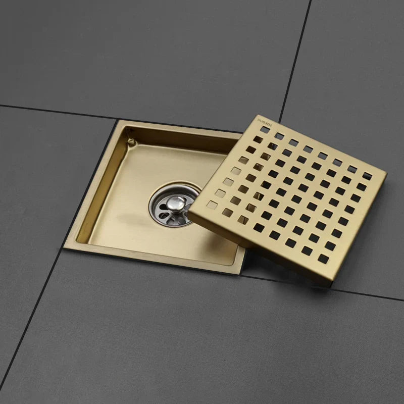 Afralia™ Stainless Steel Shower Room Floor Drain Filter with Grid Design