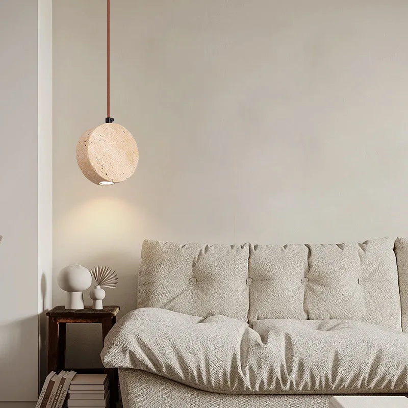 Afralia™ Stone Art Pendant Bell Chandelier - Retro Home Lighting Fixture