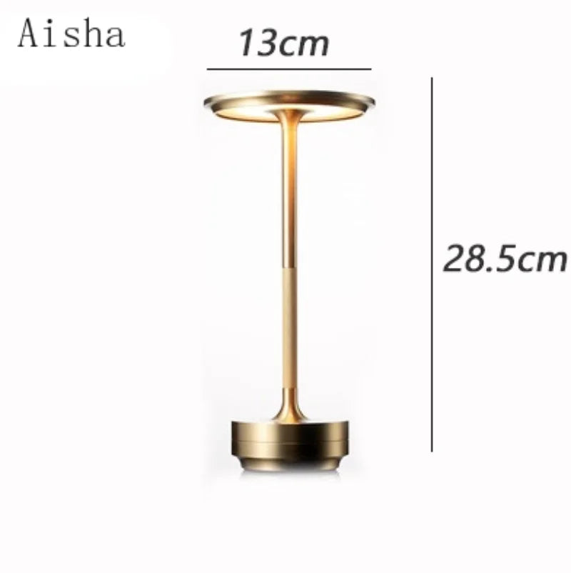 Afralia™ Retro USB Touch Desk Lamp | Dimmable Night Light for Bedroom and Restaurant