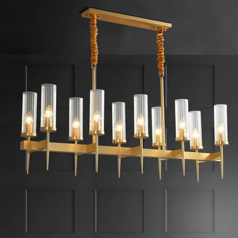 Afralia™ Gold Plated Nordic Living Room LED Chandelier | Luxury Hanging Pendant Lighting