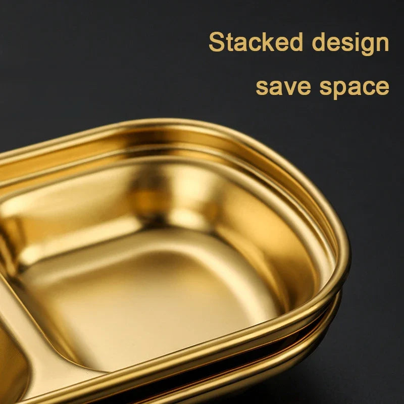 Afralia™ Stainless Steel Seasoning Dish Set - BBQ Restaurant Kitchen Accessory