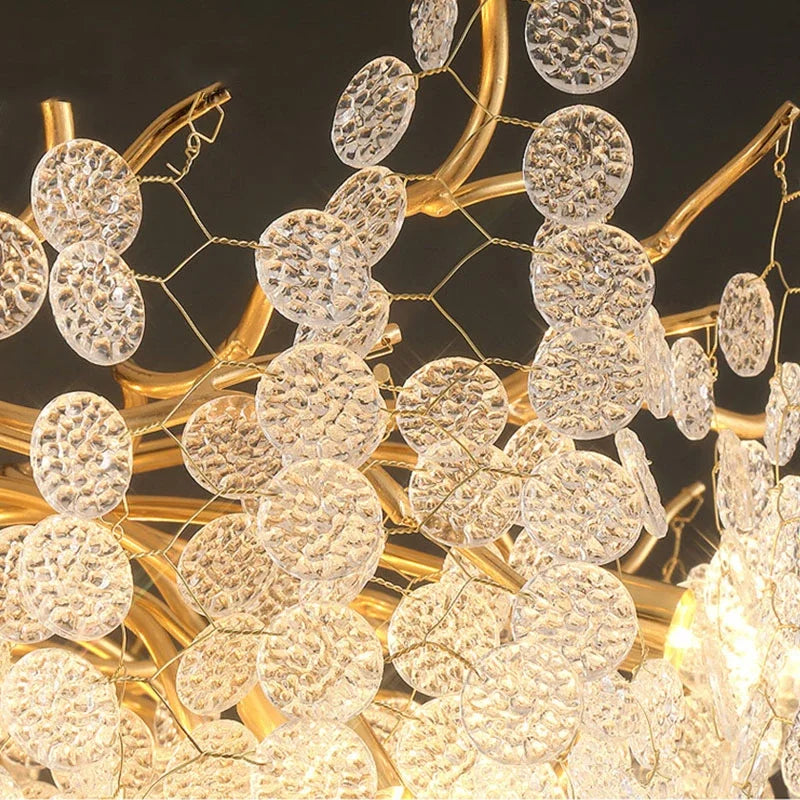 Afralia™ Gold Tree Branch Chandelier: Elegant European Style Pendant Light for Home Decor