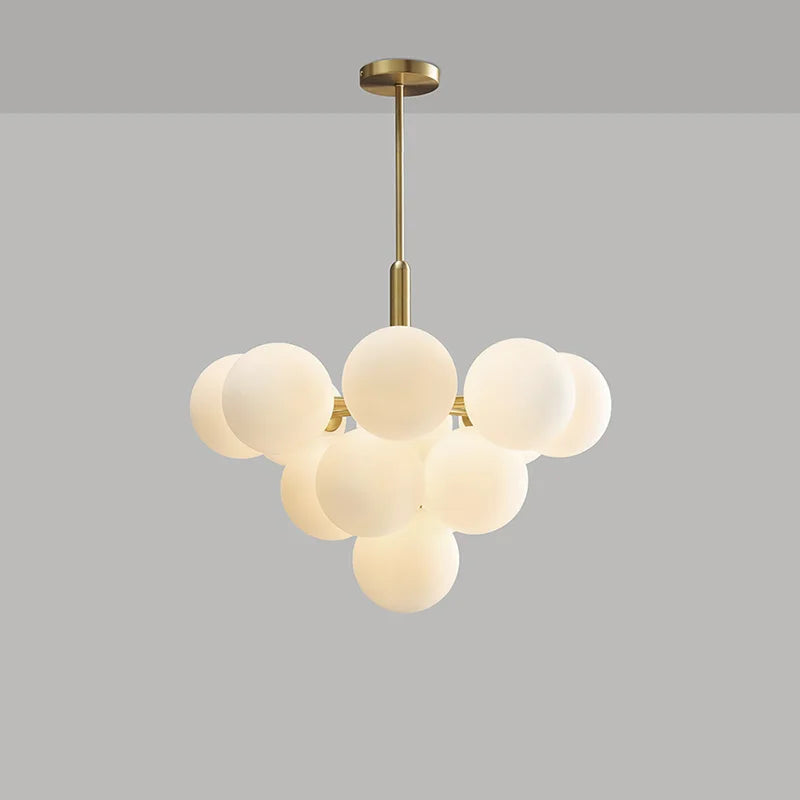 Afralia™ Modern Warm Sphericity Pendant Chandelier for Home Dining Room and Bedroom
