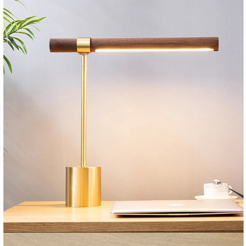 Afralia™ Modern LED Wood Table Lamp for Living Room, Bedroom, Study Desk