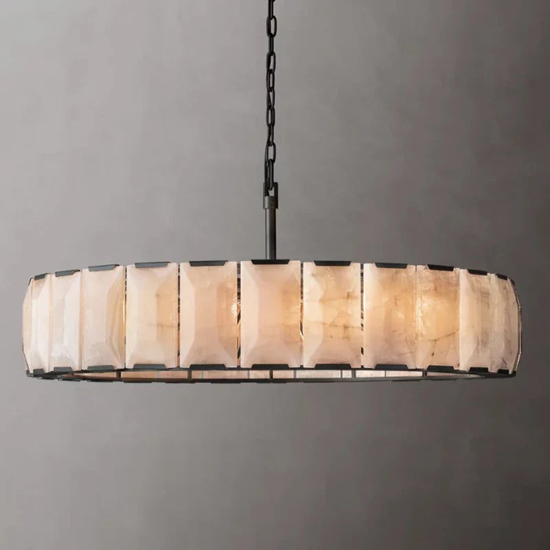 Afralia™ Retro American LED Crystal Chandelier Lighting for Living Room