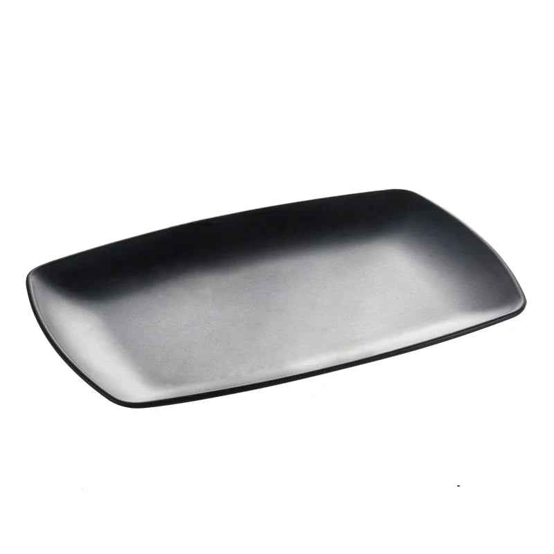 Afralia™ Matte Melamine Serving Tray - High Quality Food Platter