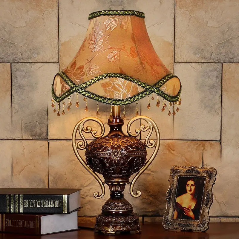 Afralia™ Retro European Style Desk Lamp - Luxurious Bedroom & Living Room Decor
