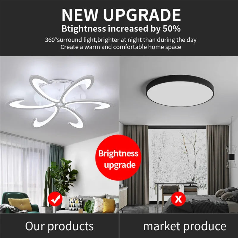 Afralia™ Acrylic LED Ceiling Chandelier for Modern Indoor Living Room Lighting Fixtures