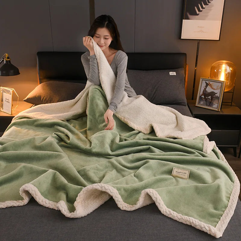 Afralia™ Cozy Autumn Blanket for Sofa Bed, Soft Warmth Single Double Blanket