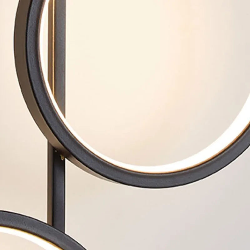 Nordic 3 Rings Wall Lights for Parlor Bedroom by Afralia™