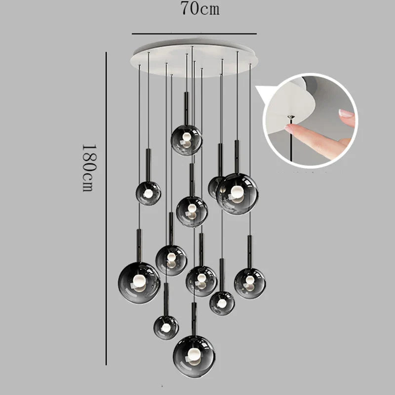 Afralia™ Nordic Pendant Lamp for Dining Room, Living Room, and Stairway