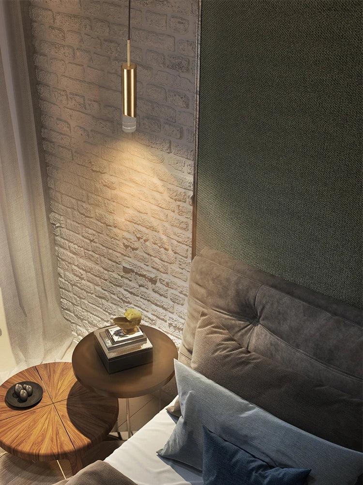 Afralia™ Modern Copper Acrylic Pendant Lamp for Room and Bar