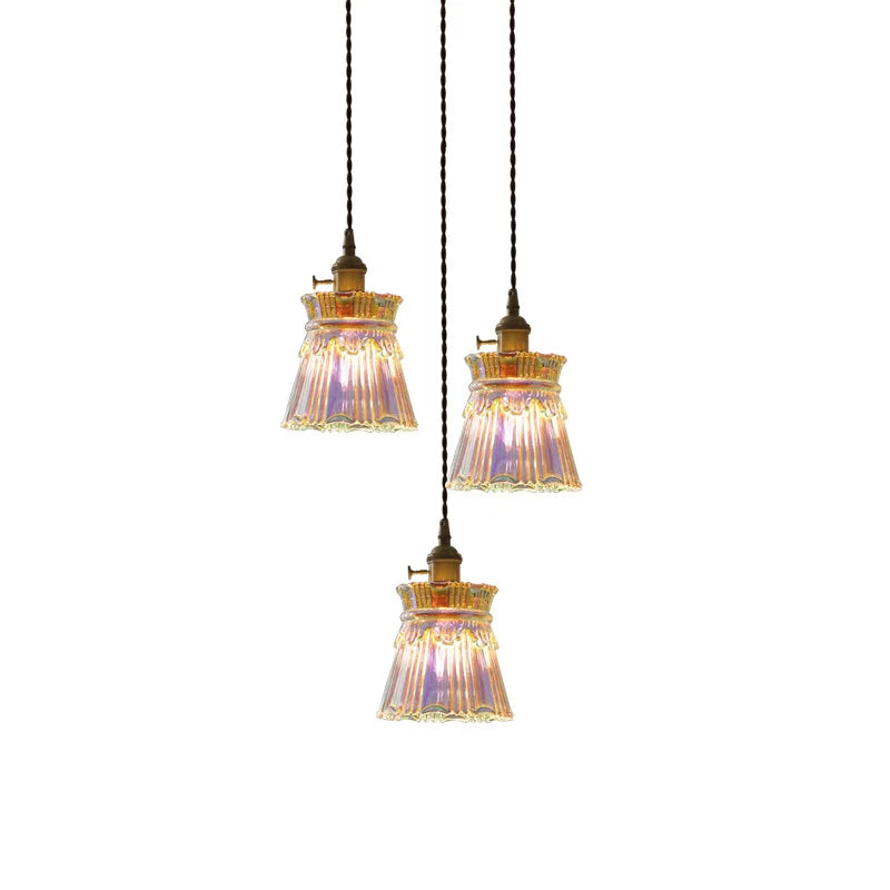 Afralia™ Glass LED Pendant Lamps - Colorful Nordic Hanging Light Fixtures