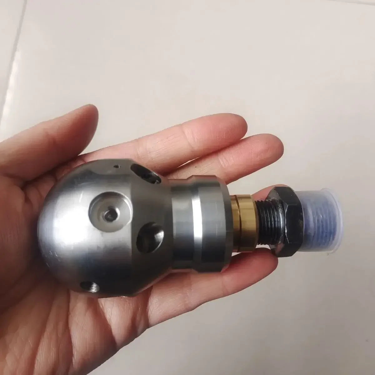 Afralia™ Sewer Cleaning Dredge Cutter Nozzle Warthog High Pressure Washing WT-3/8 Rotating Ball