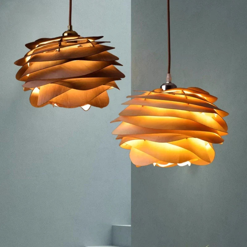 Afralia™ Rose Design LED Pendant Light for Romantic Bedroom Decor