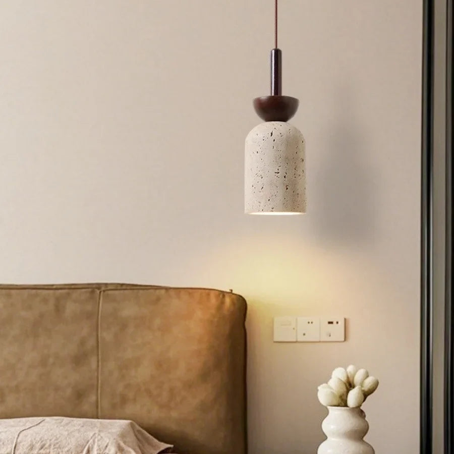 Afralia™ Modern Wood Wire LED Pendant Light Fixture for Indoor Bedroom Loft Bar