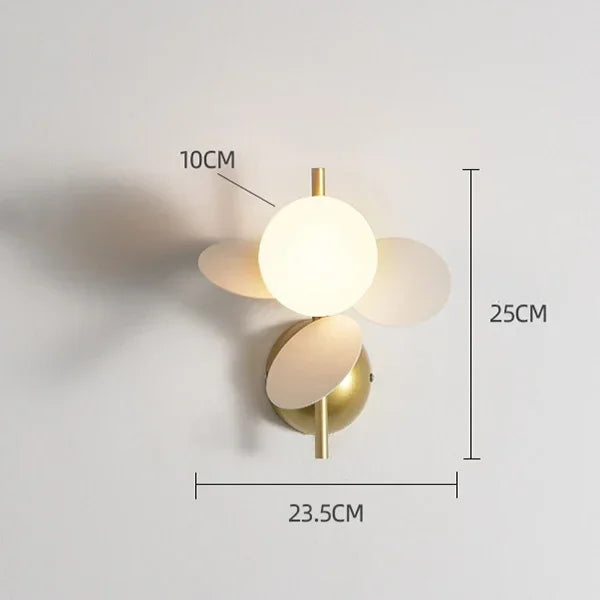 Afralia™ Nordic Glass Ball Sconce G9 Light for Elegant Living Room & Bedroom Decor