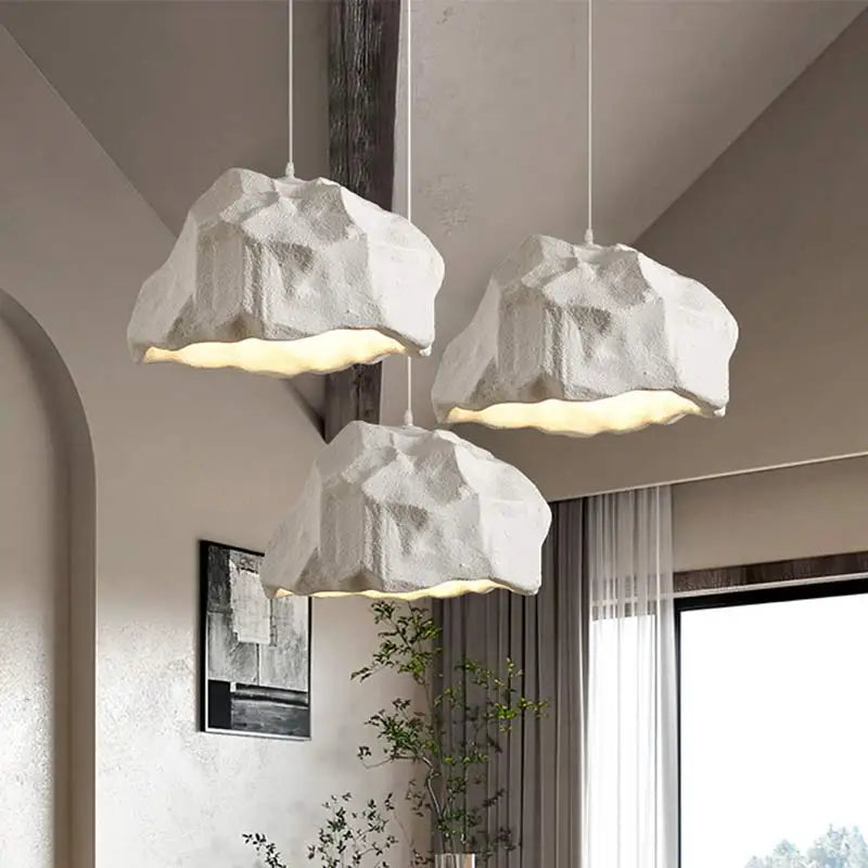 Afralia™ Wabi Sabi Retro LED Pendant Lights: Simple, Nordic Design for Living Room, Restaurant, Bar