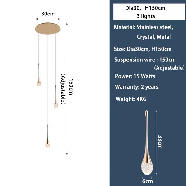 Afralia™ LED Crystal Chandelier: Modern Living Room Gold/Silver/Black Ceiling Light