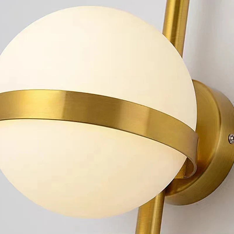 Afralia™ Modern Glass Wall Sconce for Living Room Bedroom Aisle Decor