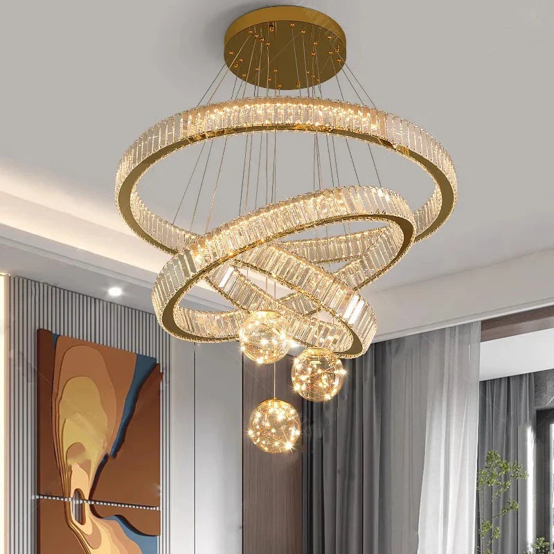 Afralia™ Modern Indoor Pendant Light Chandelier Ceiling Lamp LED Dining Room Lighting