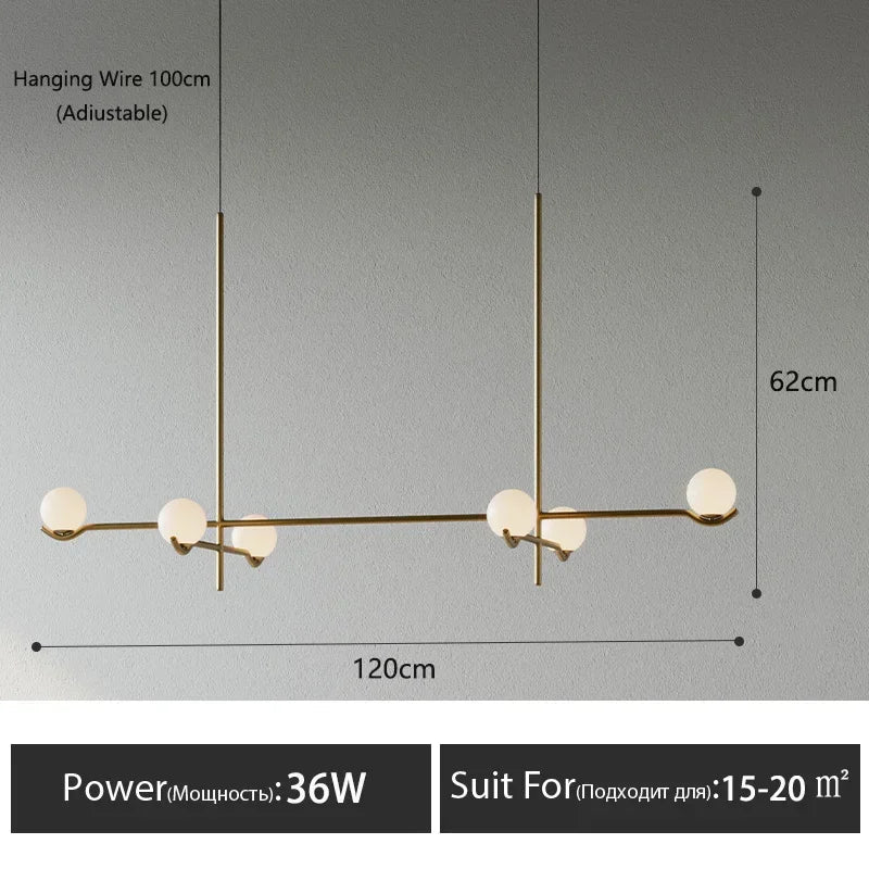 Afralia™ Modern Black Gold LED Ceiling Chandelier for Bedroom Living Dining Room