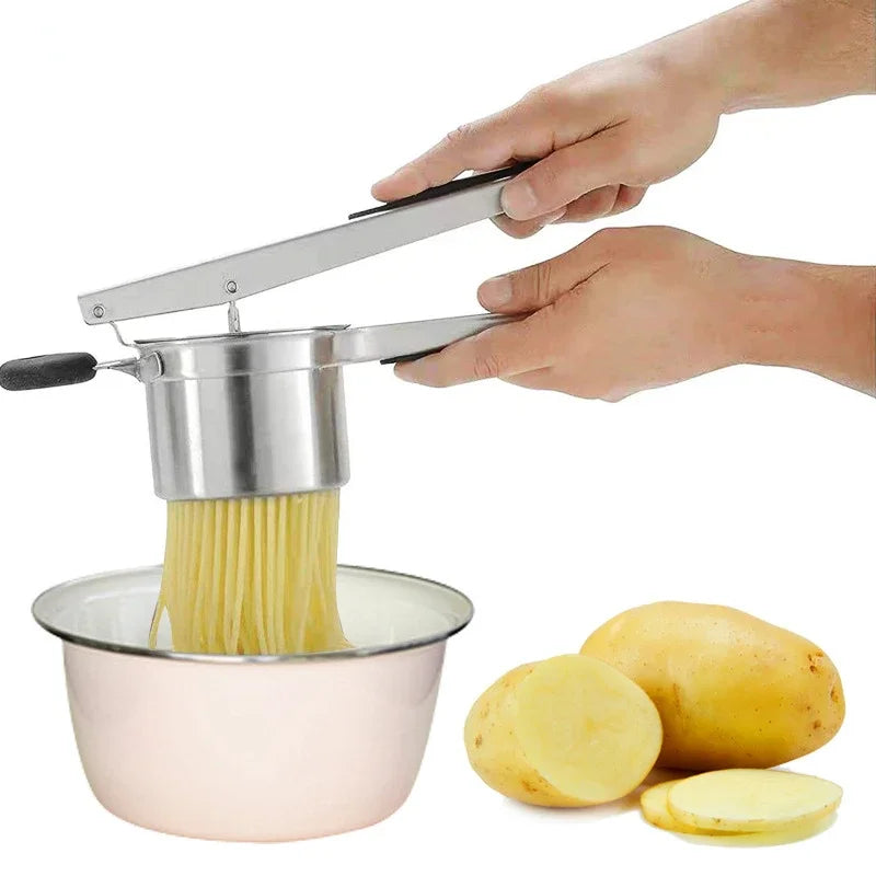 Afralia™ Stainless Steel Potato Ricer Masher Juicer Press Kitchen Gadget