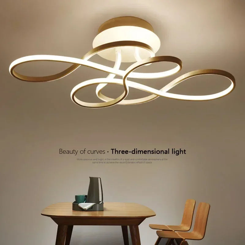 Afralia™ LED Chandelier Modern Ceiling Lamp for Living Dining Bedroom Home Lighting