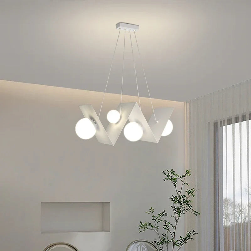 Afralia™ Minimalist Nordic Chandelier LED Hanging Lamp for Home Decoration