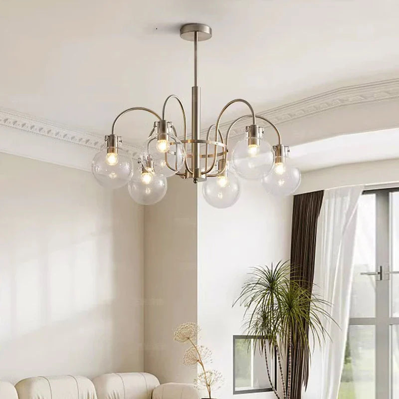 Afralia™ Modern Smart LED Chandelier for Bedroom Interior Lighting