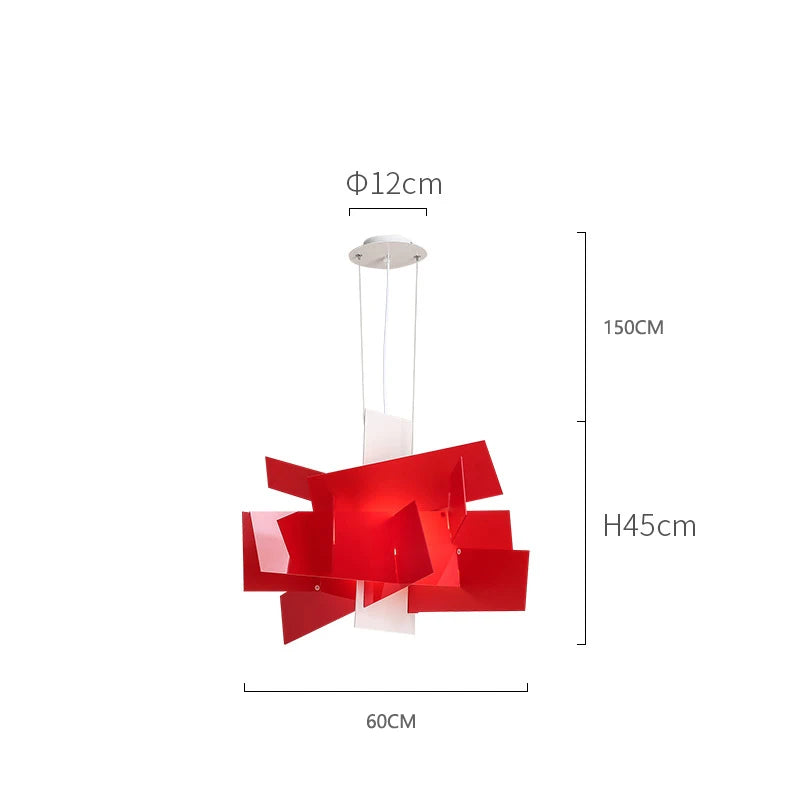 Afralia™ Acrylic Leaf Pendant Lamps: Modern Ceiling Hanging Light for Kitchen Island & Living Room