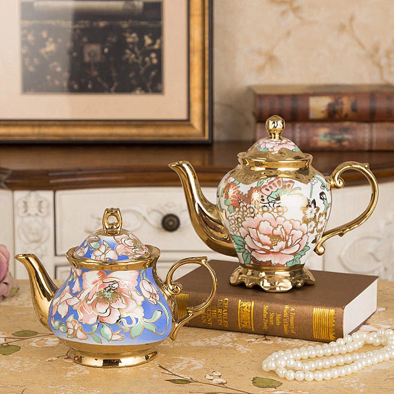 Afralia™ Porcelain Teapot with Filter | High-Capacity Luxury Tea Pot