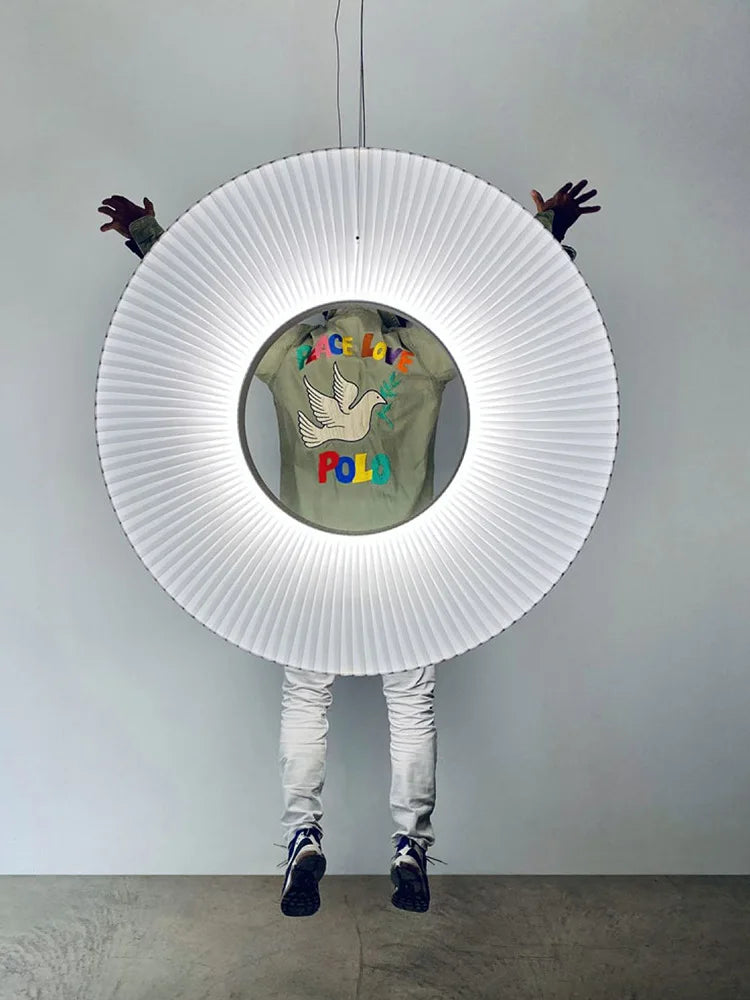 Afralia™ Donut LED Pendant Light - Modern Minimalist Round Lamp for Bedroom Decor