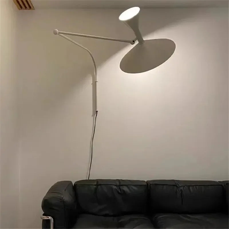 Afralia™ Industrial Design Rotatable Wall Sconce Lamp for Living Room and Bedroom