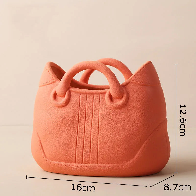 Afralia™ Handwoven Ceramic Vase: Decorative Flower Pot for Home Décor and Floral Arrangement