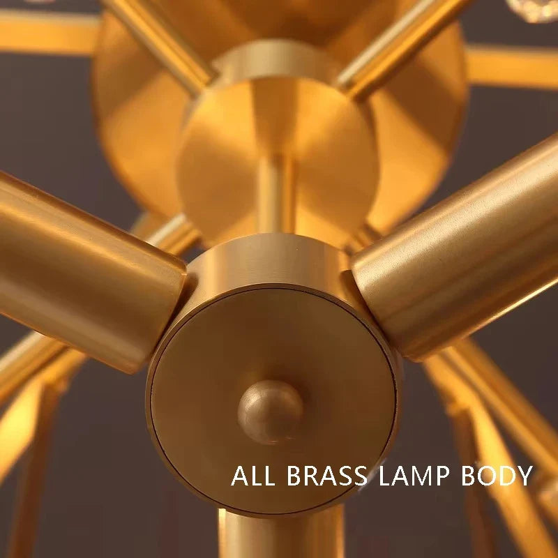 Afralia™ Brass Glass Bar Chandelier Modern Minimalist Designer Luxury Living Room Hanglamp