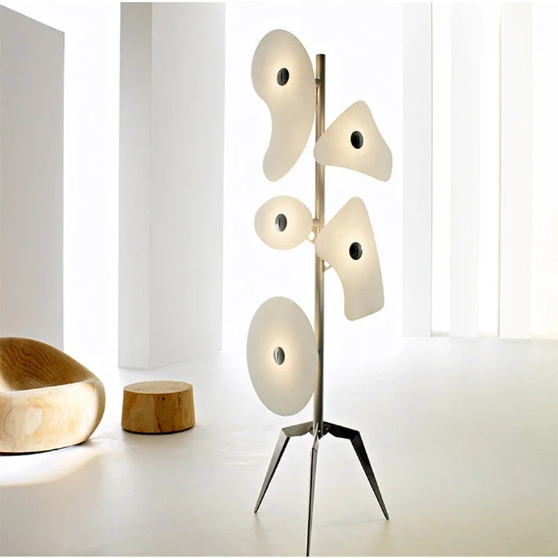 Afralia™ Orbital Floor Lamp: Acrylic Shade, Artistic Design, Living Room, Bedroom