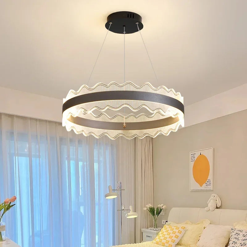 Afralia™ Crystal Chandelier LED Pendant Light 2023 New Nordic Living Room Bedroom Decor