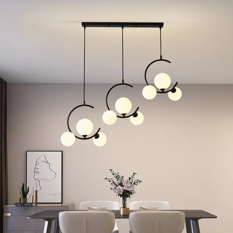 Afralia™ Modern LED Pendant Light Chandelier for Living and Dining Room Lighting