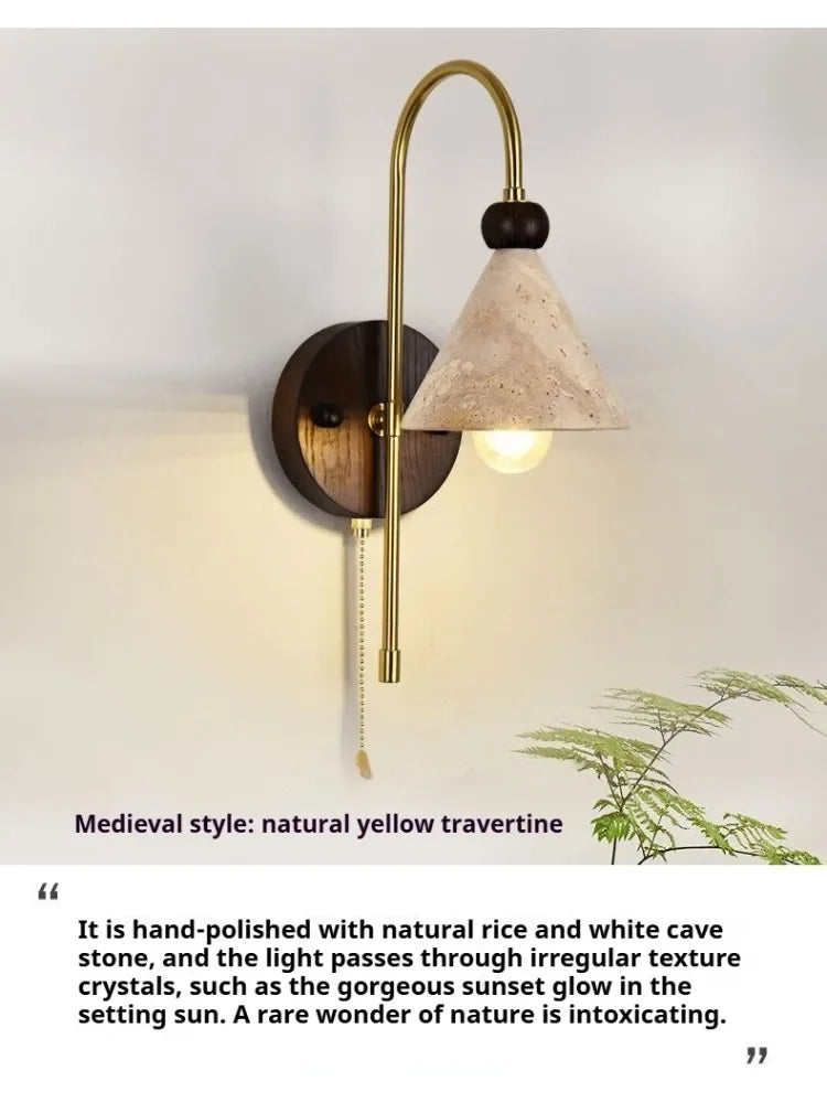 Afralia™ LED Marble Wall Light for Bedroom, Living Room, Dining Room, Hallway