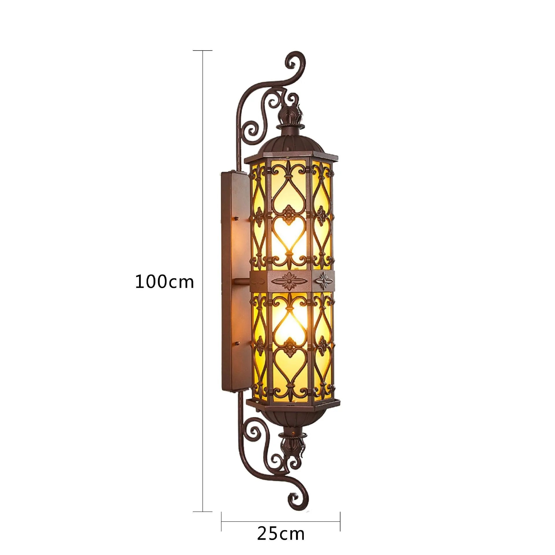 Afralia™ Outdoor  Vintage LED Wall Lamp for House Villa Gate Europe Retro Style