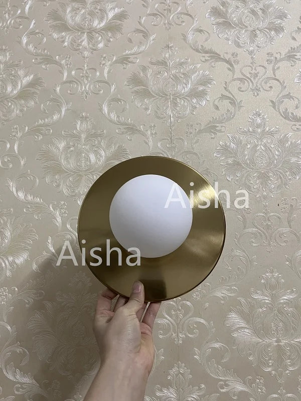 Afralia™ Circular Wall Lamp: Nordic Designer Sconces for Stylish Home Decor