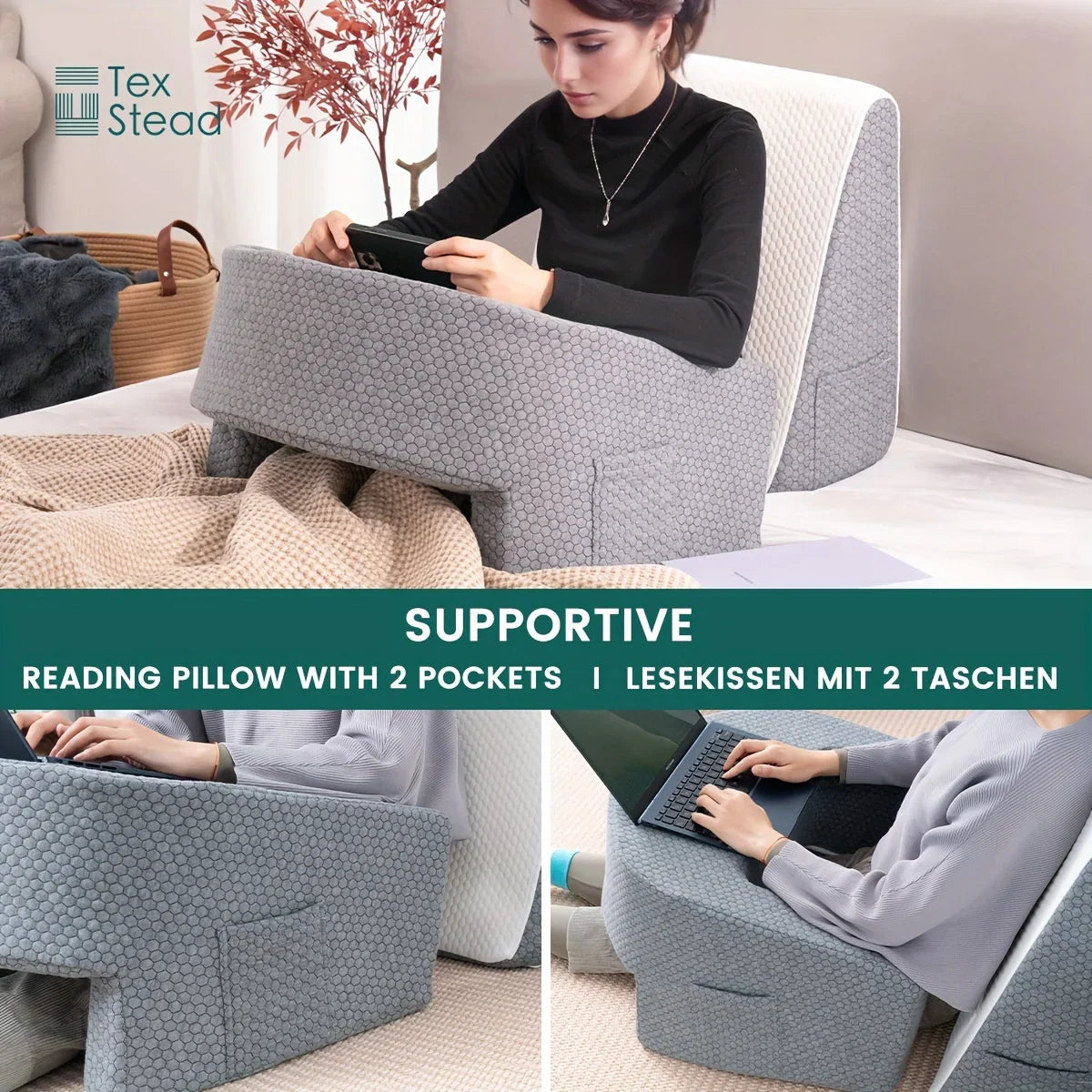 Afralia™ Soft Reading Pillow - Perfect for Gaming, Working, and Relaxing on Floor Sofa