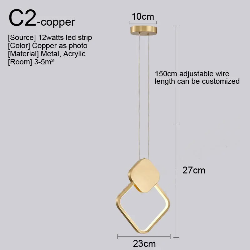 Afralia™ Nordic LED Pendant Light Fixture for Indoor Lighting in Living Room, Kitchen, Dining