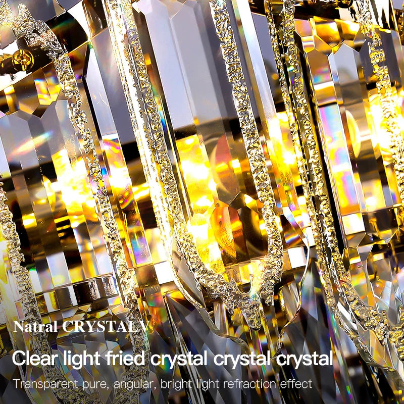 Afralia™ Crystal Chandelier: European Designer Style for Living Room, Bedroom & Dining Room