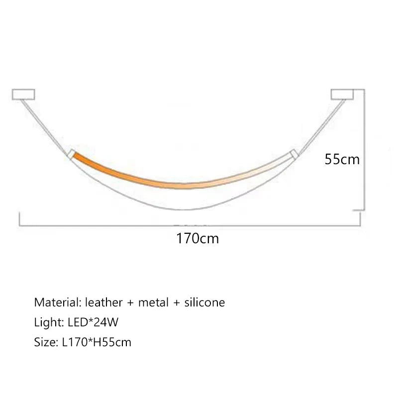 Afralia™ Leather Chandelier: Minimalist Nordic LED Pendant Lamp for Living Room, Dining Room & Bedroom